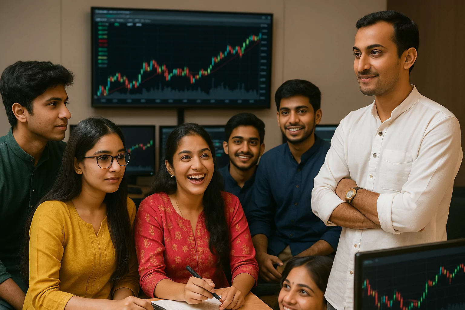 yuvraj teaching the trading concepts